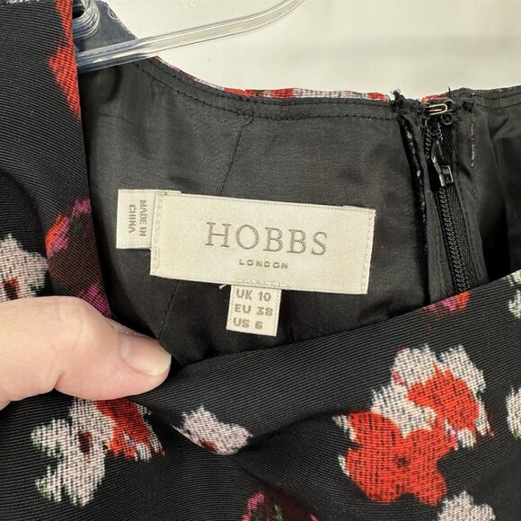 HOBBS LONDON MARIA DRESS floral colorful 10 shift sheath sleeveless career - Picture 9 of 12